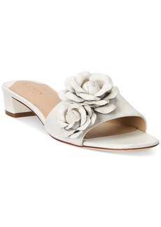 Lauren Ralph Lauren Women's Fay Flower Dress Sandals - Soft White