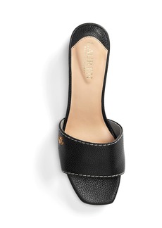 LAUREN Ralph Lauren Fay Tumbled Leather Sandals   B (M)