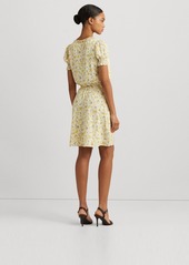 Lauren Ralph Lauren Women's Floral Georgette Puff-Sleeve Dress - Cream Multi