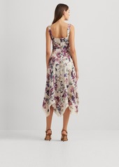 Lauren Ralph Lauren Women's Floral Handkerchief-Hem Dress - Cream Multi