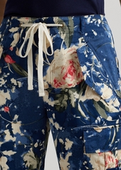Lauren Ralph Lauren Women's Floral High-Rise Cargo Pants - Blue Multi