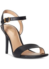 Lauren Ralph Lauren Women's Gwen Ankle-Strap Dress Sandals - Houndstooth Cream, Black