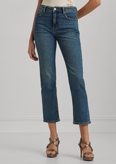 Lauren Ralph Lauren Women's High-Rise Straight Ankle Jeans, Regular & Petite - Dusk Indigo Wash