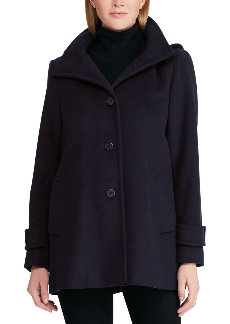 Lauren Ralph Lauren Women's Hooded A-Line Coat - Regal Navy