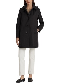 Lauren Ralph Lauren Women's Hooded A-Line Raincoat - Black