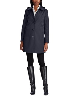 Lauren Ralph Lauren Women's Hooded A-Line Raincoat - Dark Navy