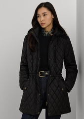 Lauren Ralph Lauren Women's Hooded Quilted Coat - Loden Check