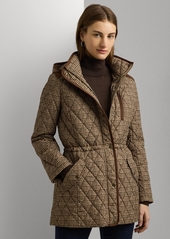 Lauren Ralph Lauren Women's Hooded Quilted Coat - Classic Camel