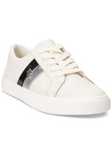 Lauren Ralph Lauren Women's Janson Sneakers - Soft White, Polished Silver, Black
