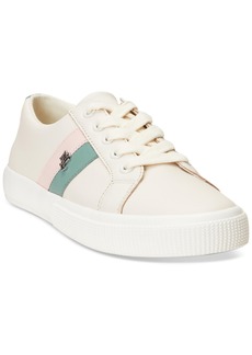Lauren Ralph Lauren Women's Janson Sneakers - Soft White, Soft Laurel, Pink Opal