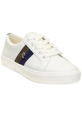 Lauren Ralph Lauren Women's Janson Sneakers - Snow White, Refined Navy, Dark Olive