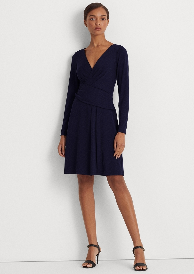 Lauren Ralph Lauren Women's Jersey Long-Sleeve Dress - Lighthouse Navy