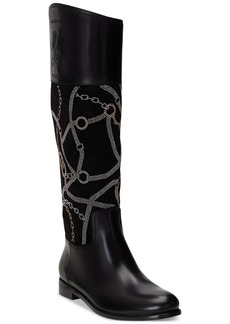 Lauren Ralph Lauren Women's Justine Asymmetrical Riding Boots - Black Embellishment