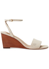 Lauren Ralph Lauren Women's Katherine Ankle-Strap Wedge Sandals - Indigo Sail