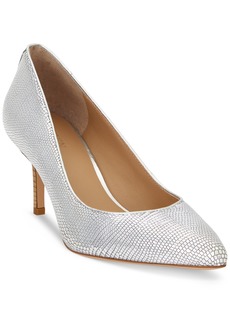 Lauren Ralph Lauren Women's Lanette Pointed Toe Pumps - Polished Silver