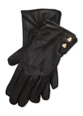 Lauren Ralph Lauren Women's Leather Touchscreen Gloves - Country Brown