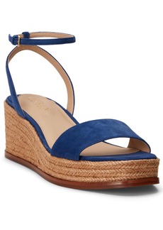 Lauren Ralph Lauren Women's Leona Espadrille Platform Wedge Sandals - Indigo Sail