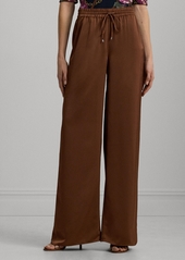 Lauren Ralph Lauren Women's Lightweight Satin Pants, Regular & Petite - Terracotta