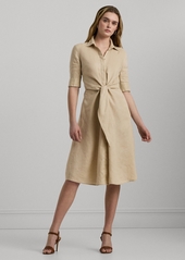 Lauren Ralph Lauren Women's Linen Shirt Dress - Explorer Sand