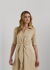 Lauren Ralph Lauren Women's Linen Shirt Dress - Explorer Sand