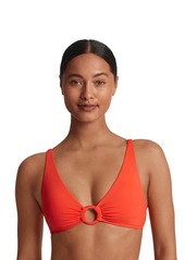 Lauren Ralph Lauren Women's Macrame-Ring Bikini Top - Persimmon