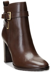 Lauren Ralph Lauren Women's Madisyn Buckled Dress Booties - Deep Saddle Tan