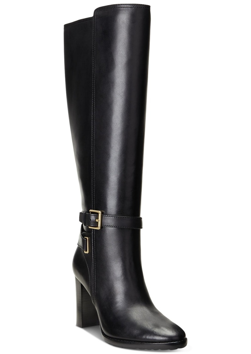 Lauren Ralph Lauren Women's Manchester Buckled Dress Boots - Black