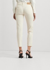 Lauren Ralph Lauren Women's Mid-Rise Tapered Jeans - Mascarpone Cream Wash