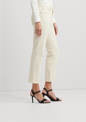 Lauren Ralph Lauren Women's Mid-Rise Tapered Jeans - Mascarpone Cream Wash