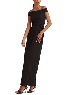 Lauren Ralph Lauren Women's Off-The-Shoulder Column Gown - Black