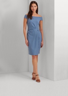 Lauren Ralph Lauren Women's Off-The-Shoulder Dress - Pale Azure