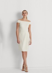 Lauren Ralph Lauren Women's Off-The-Shoulder Dress - Pale Azure