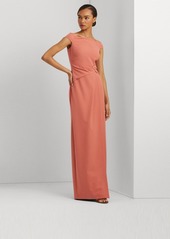 Lauren Ralph Lauren Women's Off-The-Shoulder Column Gown - Pink Mahogany