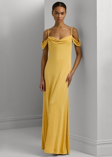 Lauren Ralph Lauren Women's Off-The-Shoulder Jersey Gown - Primrose Yellow