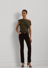 Lauren Ralph Lauren Women's Off-The-Shoulder Top - Green