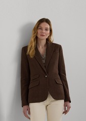 Lauren Ralph Lauren Women's One-Button Blazer - Brown