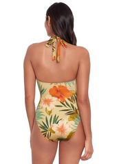 Lauren Ralph Lauren Women's Printed Halter-Neck Swimsuit - Island Tropical