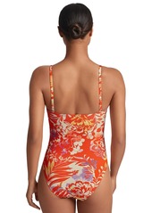 Lauren Ralph Lauren Women's Printed U-Wire One Piece Swimsuit - Multi