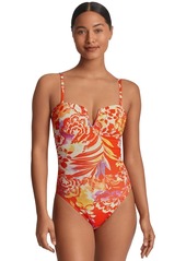 Lauren Ralph Lauren Women's Printed U-Wire One Piece Swimsuit - Multi