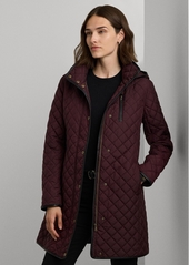 Lauren Ralph Lauren Women's Quilted Coat - Black/Cream