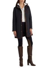 Lauren Ralph Lauren Women's Quilted Coat, Created for Macy's - Dark Navy