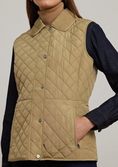 Lauren Ralph Lauren Women's Quilted Logo Vest - Birch Tan