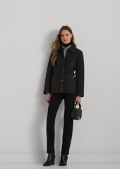 Lauren Ralph Lauren Women's Quilted Velboa-Lined Coat - Black