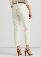 Lauren Ralph Lauren Women's Relaxed Tapered Ankle Jeans - White Wash