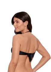 Lauren Ralph Lauren Women's Ring Bandeau Bra Swim Top - Black