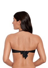 Lauren Ralph Lauren Women's Ring Bandeau Bra Swim Top - Black