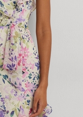 Lauren Ralph Lauren Women's Ruffled Floral A-Line Dress - Cream Multi