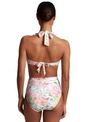 Lauren Ralph Lauren Womens Ruffled Floral Print Bikini Top High Waist Floral Print Bikini Bottoms