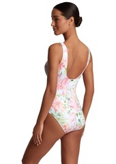 Lauren Ralph Lauren Women's Ruffled Floral-Print One-Piece Swimsuit - Multi
