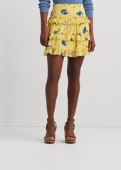 Lauren Ralph Lauren Women's Ruffled Miniskirt - Yellow